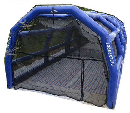 blue Inflatable batting cage for sale